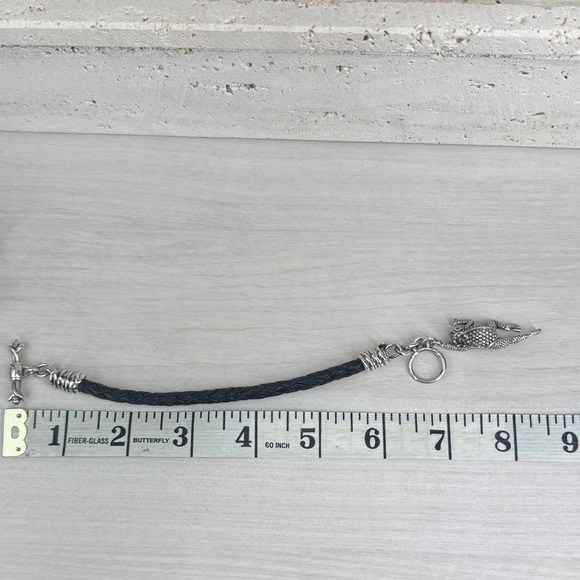 Barry Kieselstein-Cord KC Studio SS Herman the Toad Black Leather Bracelet 2010 - Picture 7 of 9